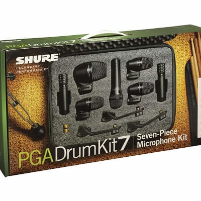 Shure PGADRUMKIT7 7-Piece Drum Microphone Kit with 7 XLR-XLR cables and case image 3