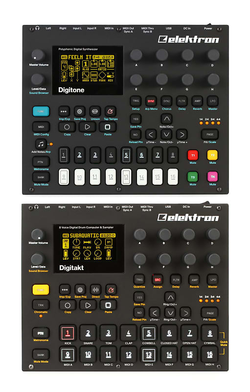 Elektron Digitakt + Elektron Digitone combo | Reverb