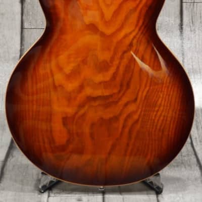 PHRED instruments DC39 Ash Brown Burst Double Cutaway Semi-Hollow 339 style 2020 Brown Burst image 18