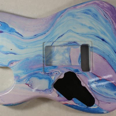 Multi color Player grade Maple Hxx guitar body - fits Fender Strat Stratocaster neck Floyd Rose J1569 image 6
