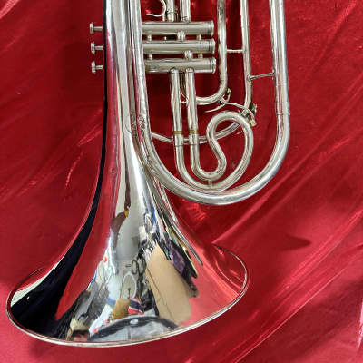 Yamaha YHR-302MS Marching Bb French Horn 2010s - Silver-Plated image 11