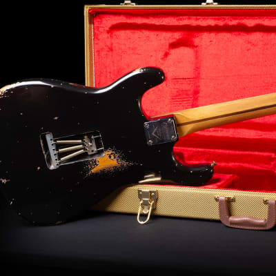 My dream partcaster Stratocaster tribute Gilmour 2023 - Black image 5