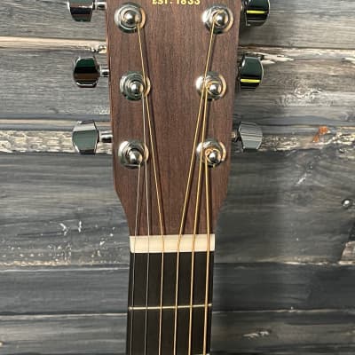 Martin Left Handed LX1E Little Martin Acoustic Electric Short Scale Guitar with Gig Bag- Natural image 8