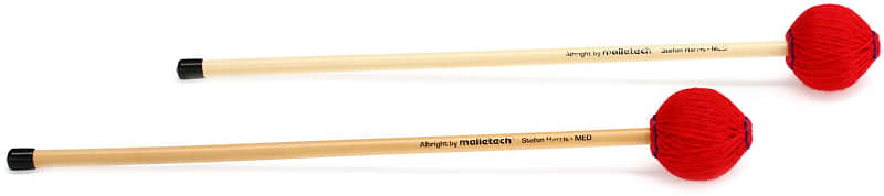 Malletech SHA-M Stefon Harris Albright Series Marimba Mallets - Medium (3-pack) Bundle image 1