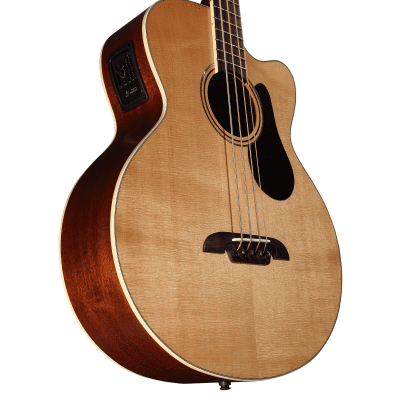 Alvarez AB60CE - Acoustic / Electric Bass Guitar with Cutaway image 3