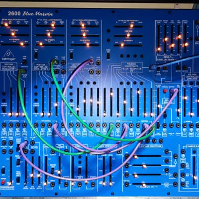 Behringer 2600 Semi-Modular Analog Synthesizer  Blue Marvin