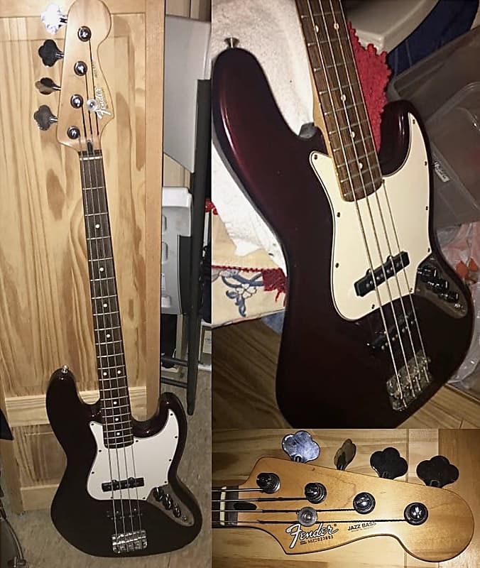 Fender Jazz Bass Burgundy image 1