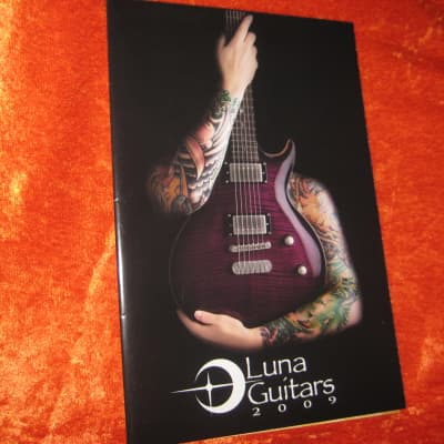 Luna Guitar Catalog and Colorful Detailed Wall Poster from 2009 image 1
