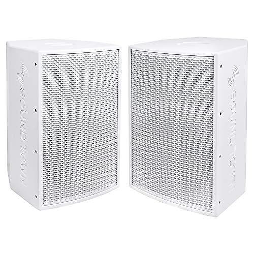 KALE-112WPW-PAIR, KALE Series 2-Pack 12” 700W Powered DJ PA Speaker with  Bluetooth and 3-Channel Mixer, for Mobile DJ, Live Sound, Karaoke, Bar,  Church, White