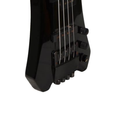 Cort B2 Headless 4 String Bass Guitar w/ OHSC – Used - Black image 7