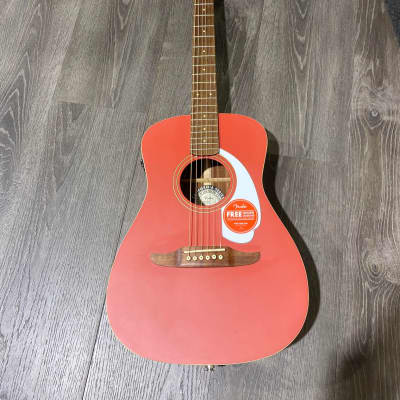 Fender Malibu Player - Fiesta Red Satin image 2