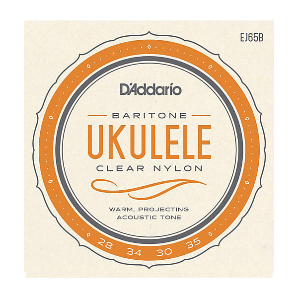 D'Addario EJ65B Pro-Arté Custom Extruded Nylon Ukulele Strings, Baritone