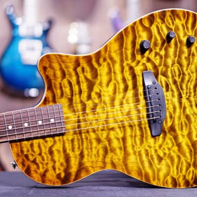 Tom Anderson Crowdster Deep tobacco fade Quilt wood selection for sale