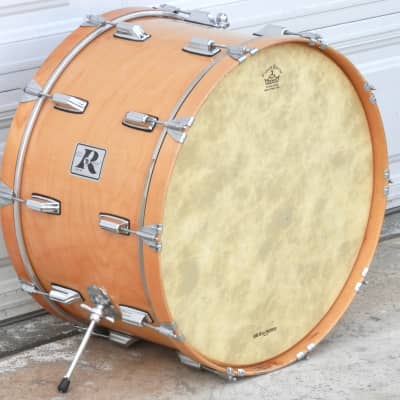 Vintage Rogers  24" Virgin Bass Drum  Swivomatic for Set Kick 1970's Natural 6 Ply Maple image 5
