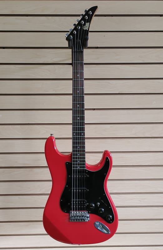 Sierra Strat Copy Red Electric Guitar image 1