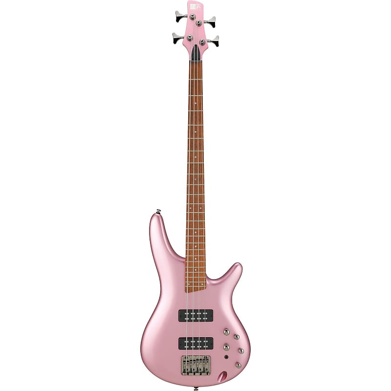 Ibanez 2021 SR300E 4-String Bass Guitar - Pink Gold Metallic - Display Model image 1