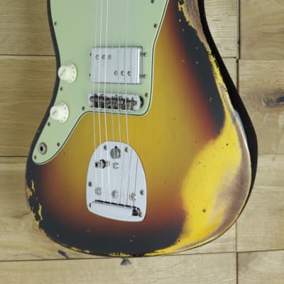 Fender Custom Shop Dealer Select CuNiFe Wide Range Jazzmaster Heavy Relic, 3 Tone Sunburst , Left Handed R124696 image 3