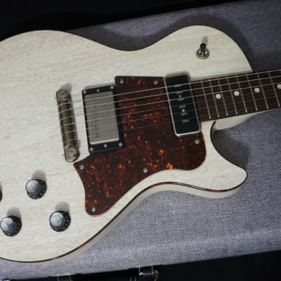 Patrick James Eggle Guitars Macon Vintage in Grained Blonde w/ Tortoise Shell Binding & Headstock image 4