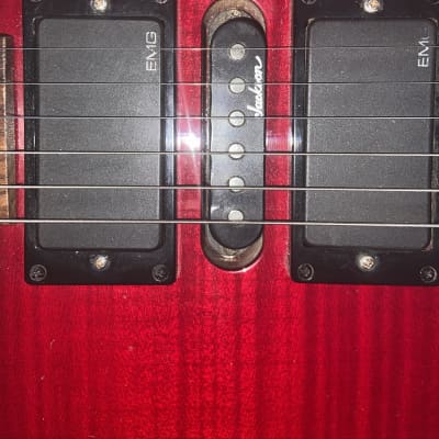 Jackson PS-4 Performer 90’s-2000’s - Transparent Red image 3