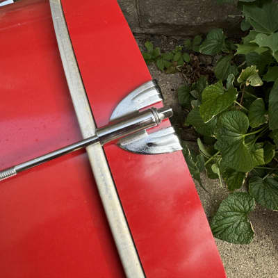 Ludwig 20” x 10” (Deep) - Red Marching / Concert Bass Drum Monroe Keystone image 20