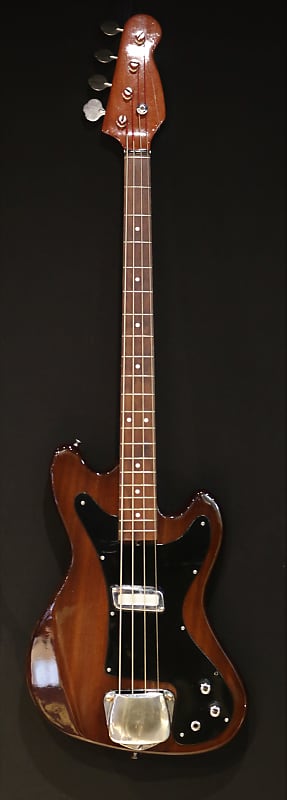 Meazzi Bass Guitar 1970's Natural image 1