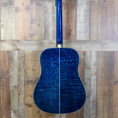 Dean AXS Dreadnought Quilted Ash Trans Blue image 5