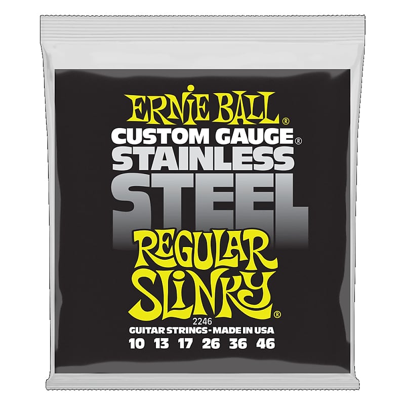 Ernie Ball 2246 Custom Gauge Stainless Steel Regular Slinky Electric Guitar Strings image 1