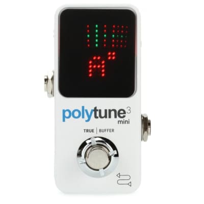 TC Electronic POLYTUNE 3 MINI Tiny Polyphonic Tuner with Multiple Tuning Modes and Built-In BONAFIDE BUFFER for sale