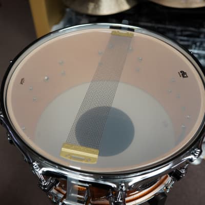 DW USA Performance Series DRP6514SS 6.5" x 14" Pure Maple Snare Drum Gold Sparkle (2023) image 14