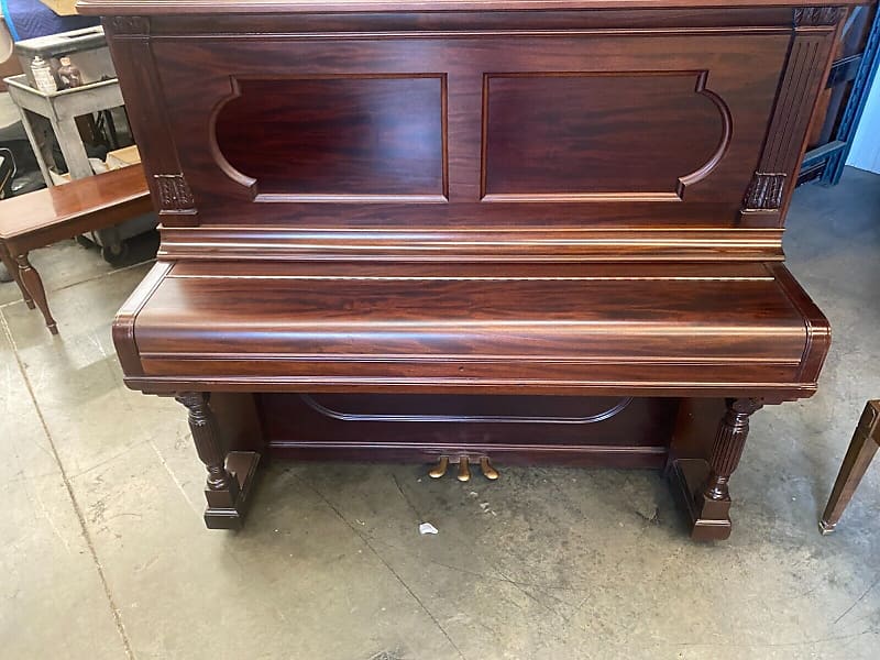 Steinway & Sons upright grand piano 56'' image 1