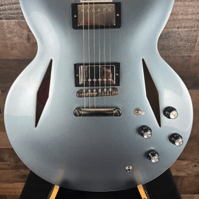 USED Epiphone Dave Grohl DG-335 Semi-hollow Electric Guitar in Pelham Blue, Hardcase, Free ship, 687 image 6