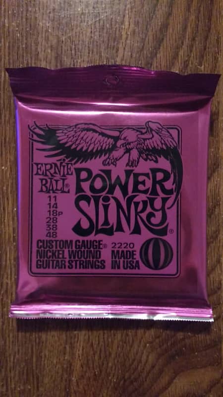 Ernie Ball 2220 Power Slinky Electric Guitar Strings, .011 - .048 image 1
