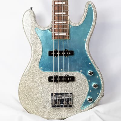 ESP Edwards 2019 E-AK Silver Sparkle Aki Signature Bass MINT US Seller Made In Japan MIJ image 2