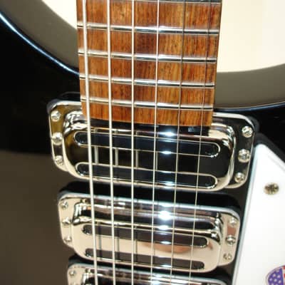 2024 Rickenbacker 325C64 Miami 3 Pickup Semi-Hollow Guitar - Jetglo image 6