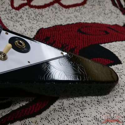 Gibson Custom Shop Artist Collection Kirk Hammett 1979 Flying V Murphy Lab Aged Ebony image 9