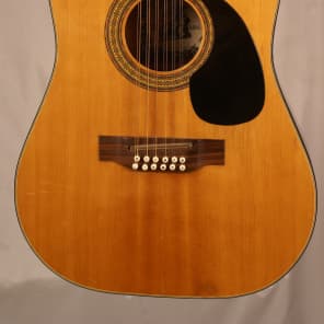 Vintage MADE IN JAPAN Alvarez 5021 12 string acoustic guitar with a nice hardshell case image 2