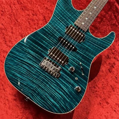 T's Guitars DST-22 "5A Exotic Maple Top / Honduras Mahogany Body" -Teal Green- [GSB019] image 1