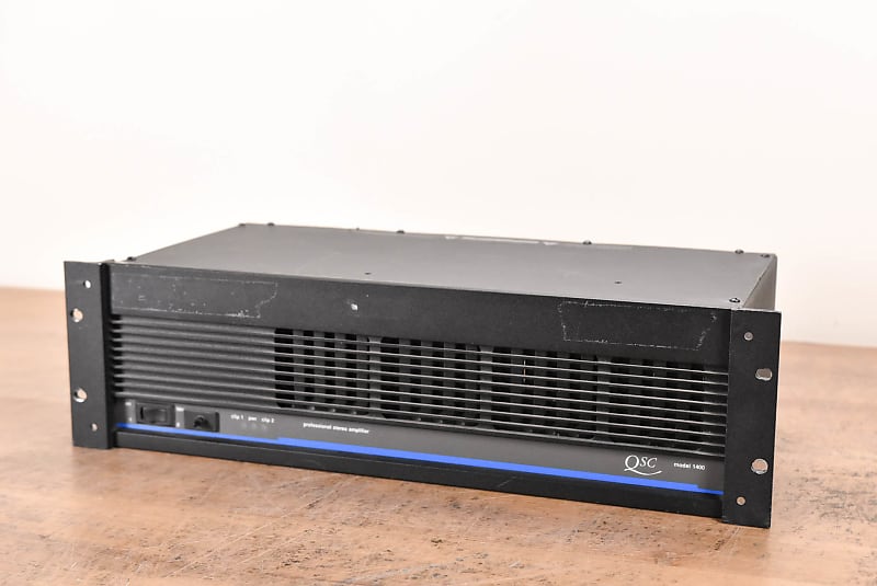 QSC Model 1400 Two-Channel Power Amplifier (church owned) CG00Y7R