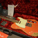 Fender NAMM Show Custom Shop  '63 Reissue Telecaster Heavy Relic 2017  Tahitian Coral - Flame Neck