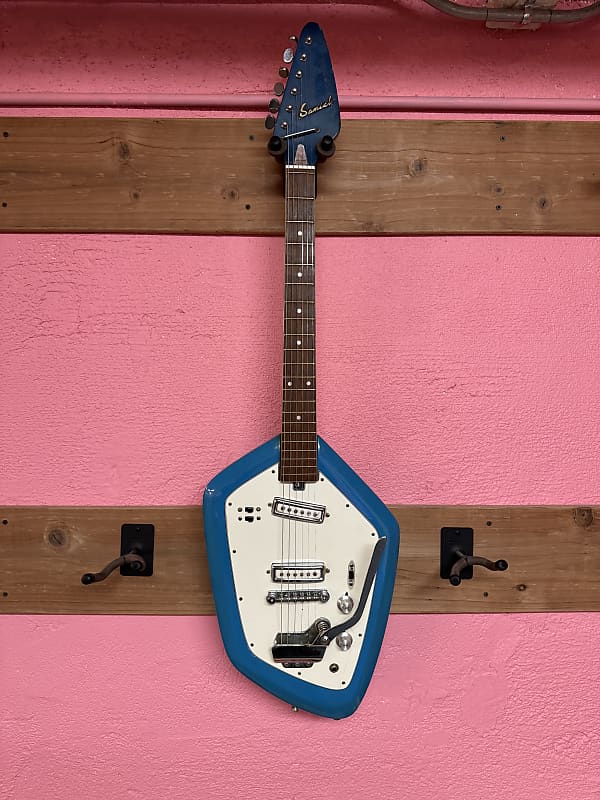 Teisco Del Rey EV-2T 1960's - Phantom style Blue | Reverb