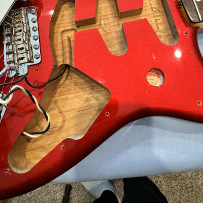 2022 Fender Stratocaster (Partscaster) - Candy Apple Red and '65 Custom Shop Relic Neck (w/ HSC) image 5