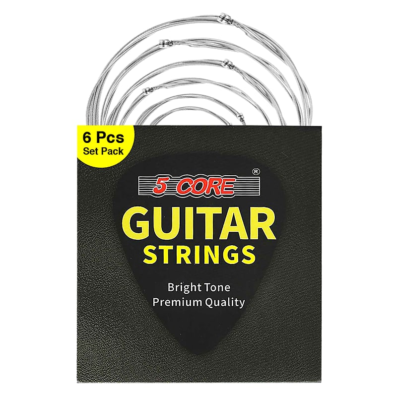 Guitar Strings Steel Acoustic Guitar & Bass Accessories, Light, Package Corrosion-Free 5 Core GS AC, 0.010-0.048