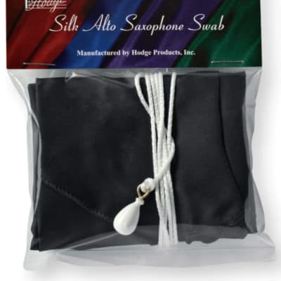 Hodge Alto Saxophone Silk Swab - Black image 3
