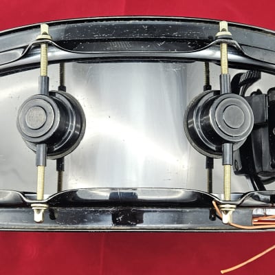 DW 5x14 Snare Drum: Black Nickel Over Brass 2000s - Black Nickel image 2