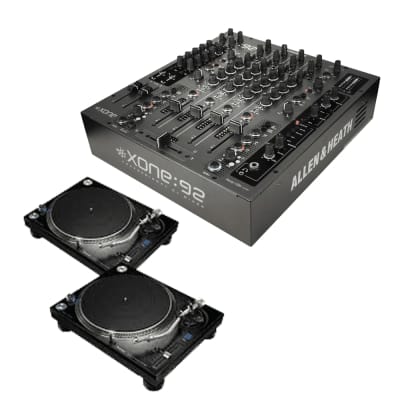 Allen & Heath XONE:92S Professional Six-Channel Club Install DJ Mixer + (2) Pioneer DJ PLX-1000 Professional Turntable image 1