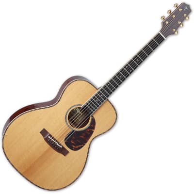 Takamine EF75M TT OM Body Acoustic Guitar Natural image 1