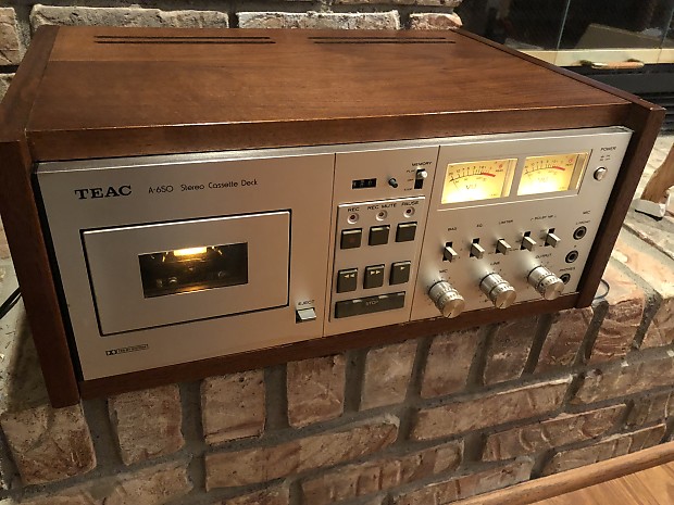 TEAC A-650 professional cassette deck 1974 Silver | Reverb