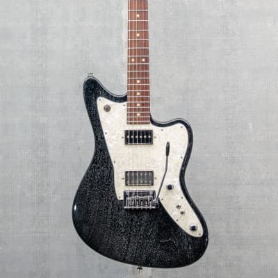 Used Tom Anderson Guitarworks Raven Superbird - Black w/ White Dog Hair image 3
