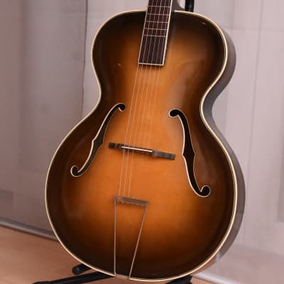 Martin Graubner Lux – 1950s German Vintage Carved Solid Archtop Jazz Guitar / Gitarre Bild 1