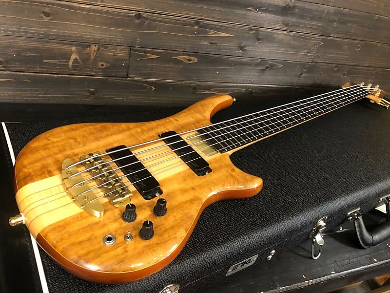 Alembic Essence 5 string Bass guitar Koa 1993 Reverb